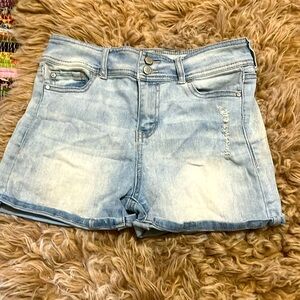 Light Wash Denim Shorts